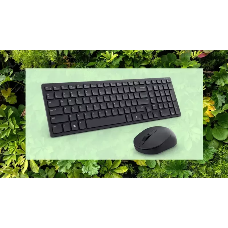 DELL KM555 Silent Keyboard Mouse Included Universal RF Wireless + Bluetooth QWERTY US International Black