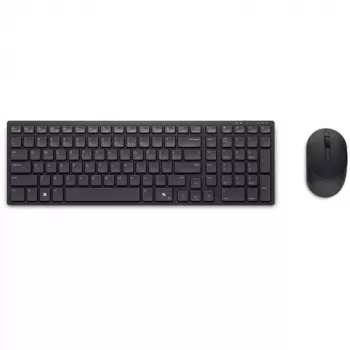 DELL KM555 Silent Keyboard Mouse Included Universal RF Wireless + Bluetooth QWERTY US International Black