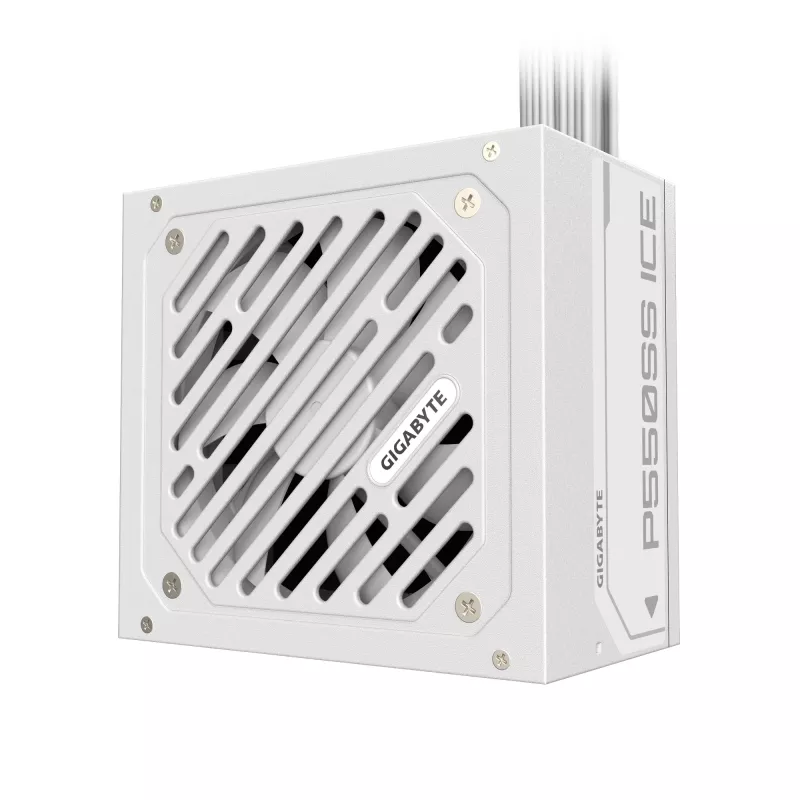 GIGABYTE P550SS ICE Power Supply - PCIe 5.0, 80 PLUS Silver, 120mm Fan, ATX 3.0 compatible, EU Plug