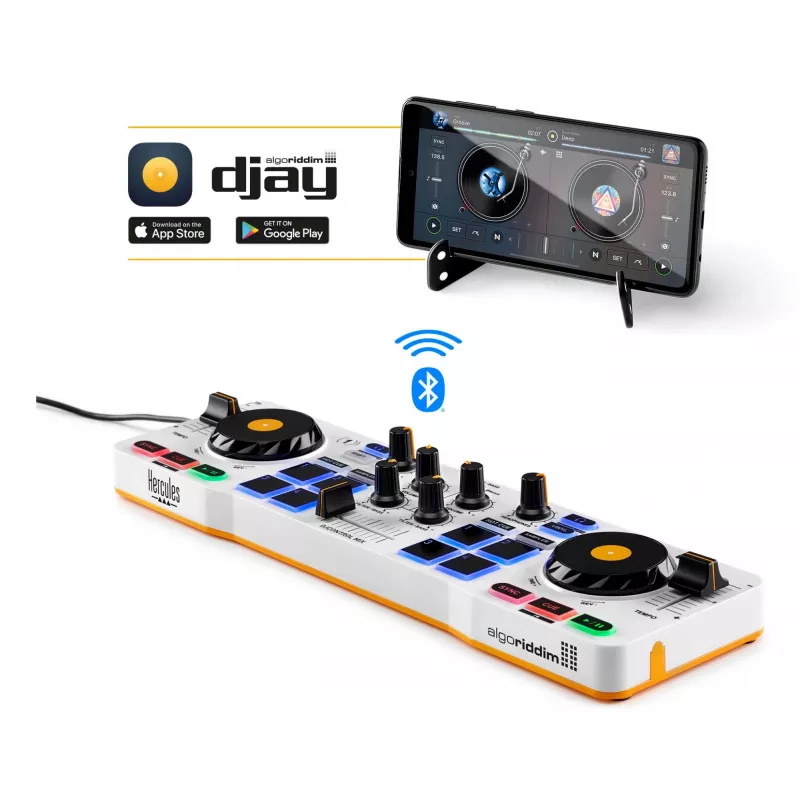 Hercules 4780921 DJ controller 2 channels Black, White, Yellow