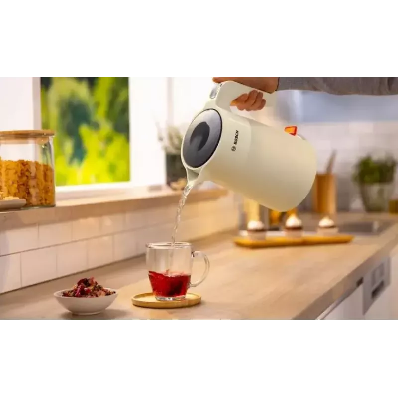 Electric kettle Bosch TWK2M167 1.7 L 2400 W, cordless with 360° base, automatic shut-off, boil-dry protection