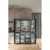 Whirlpool WQ9I FO2BX EF side-by-side refrigerator Freestanding 592 L Black