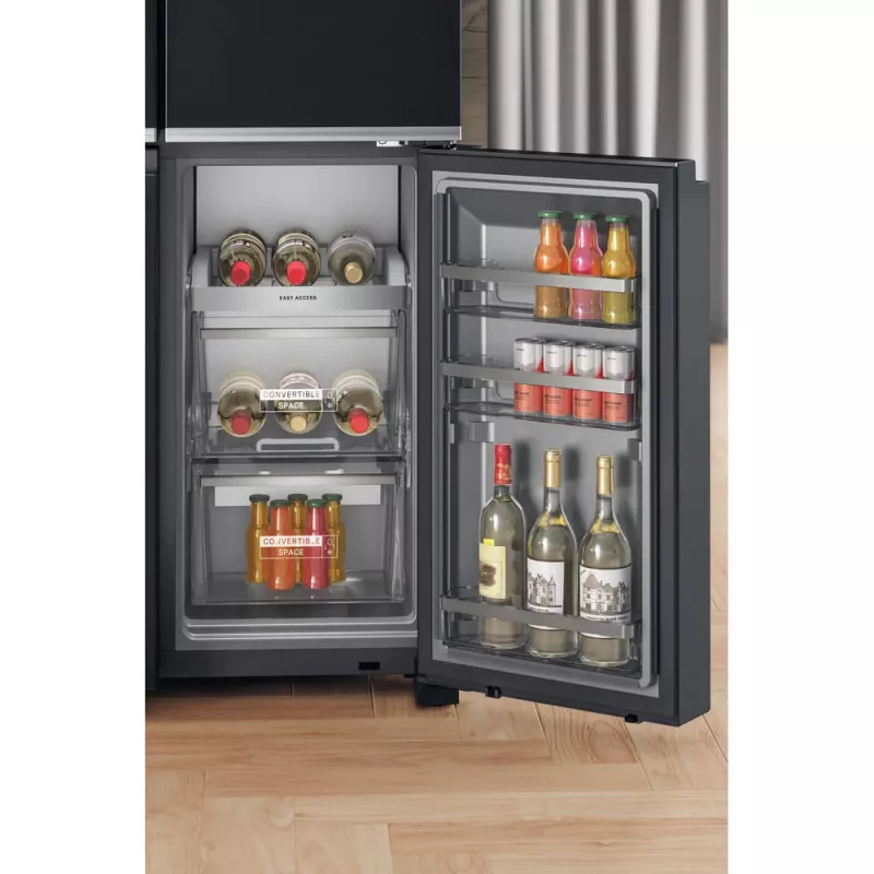 Whirlpool WQ9I FO2BX EF side-by-side refrigerator Freestanding 592 L Black