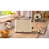 Toaster Bosch Compact TAT3M127 — 2-slot beige plastic housing, compact design
