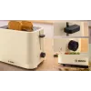 Toaster Bosch Compact TAT3M127 — 2-slot beige plastic housing, compact design