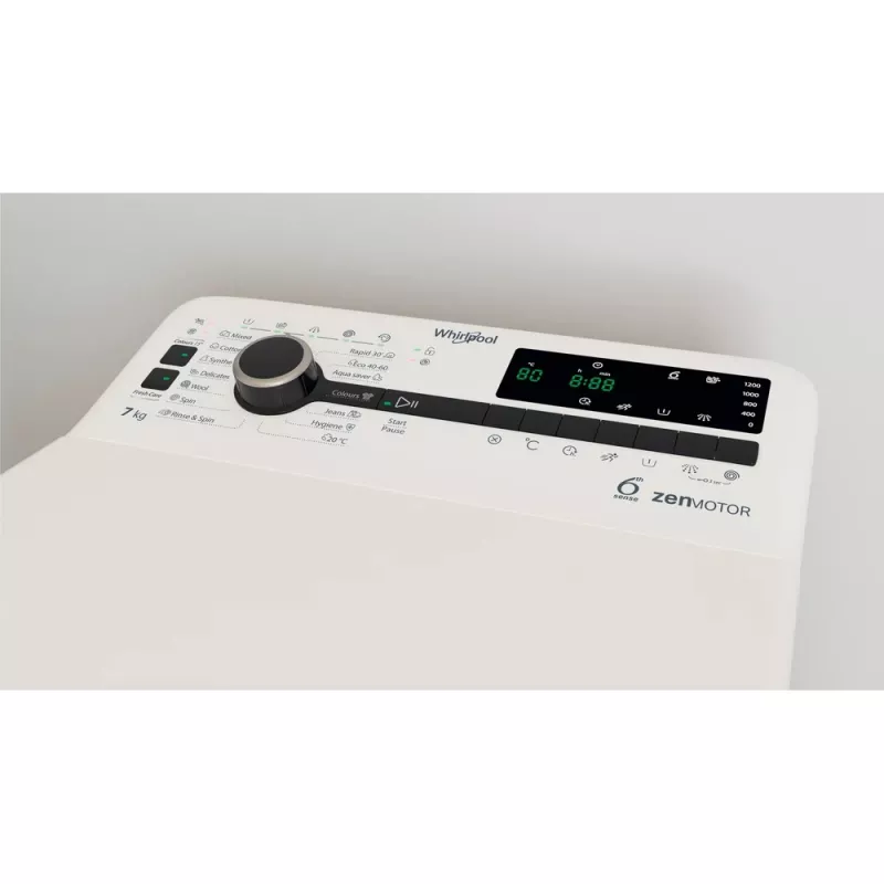 Whirlpool TDLRB 7232BS EU washing machine Top-load 7 kg 1151 RPM White