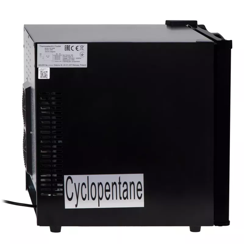 Adler AD 8089 Thermoelectric Cooler, 28 L, LED interior light, 35 dB, energy class E, Black