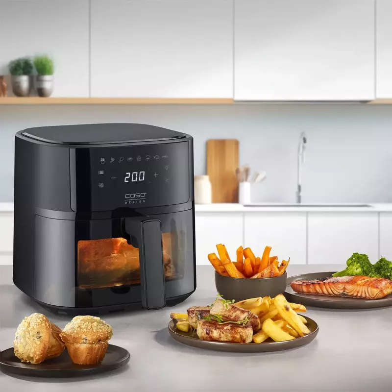 Air fryer Caso Designer Air Fryer 6.0 — 1700 W, 6 L capacity, black