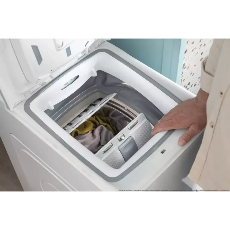 Washing machine CANDY TCA273D3-S top-load 7 kg, 1200 RPM, energy class C, white