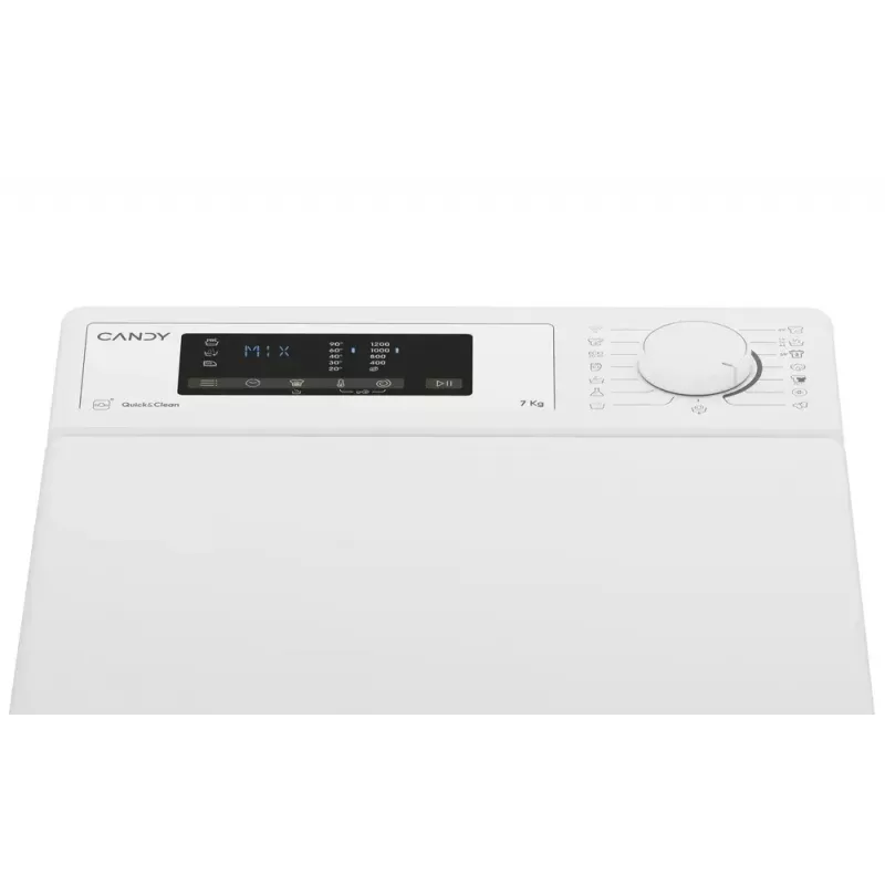 Washing machine CANDY TCA273D3-S top-load 7 kg, 1200 RPM, energy class C, white