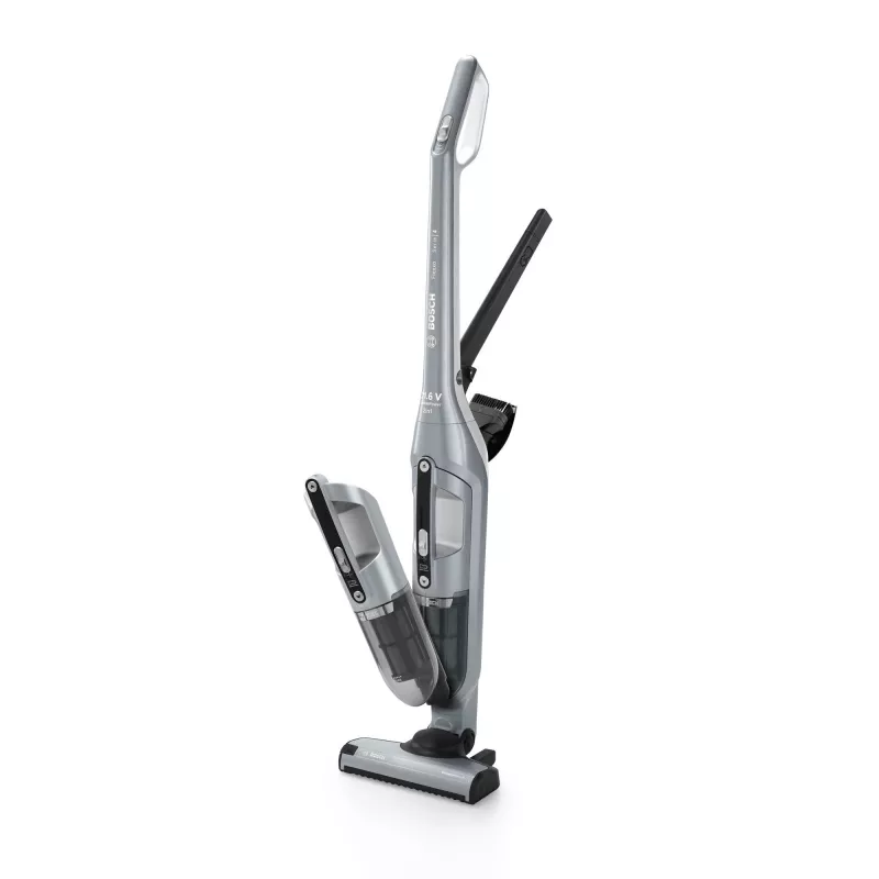Stick vacuum Bosch BCH3P210 2‑in‑1, dry cleaning, 0.4 L dust container, cordless + mains, grey/black, 3 kg