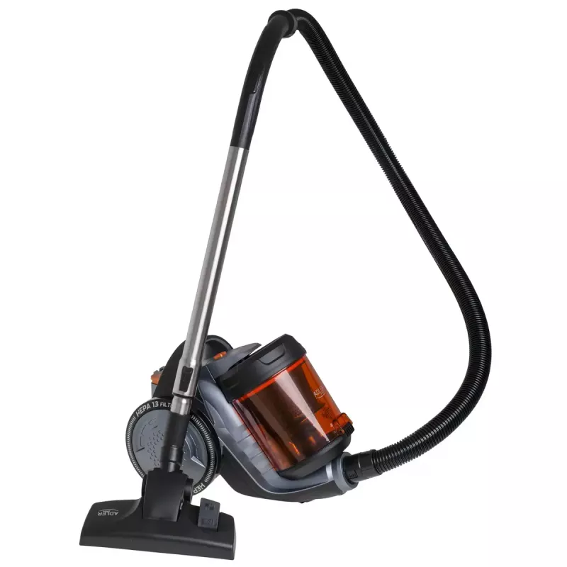 Bagless vacuum cleaner Adler AD 7065 — 700W, 1.6 L dust container, HEPA, 9 m radius, Black/Red