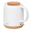 Electric kettle Adler AD 1304 — 1 L, 1200 W, ceramic housing, hinged lid, 360° rotational base, white
