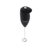 Handheld electric milk frother Adler AD 4491 Black stainless steel whisk