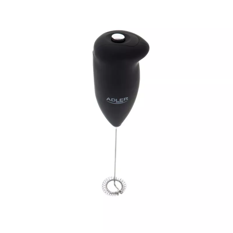 Handheld electric milk frother Adler AD 4491 Black stainless steel whisk