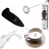 Handheld electric milk frother Adler AD 4491 Black stainless steel whisk