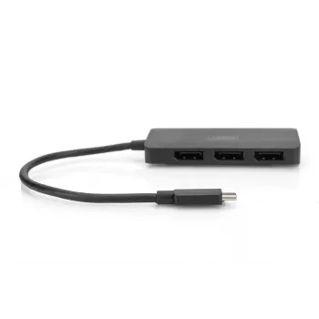 DIGITUS USB-C - 3x DP MST Video Hub DP 1.4. 4K/60Hz