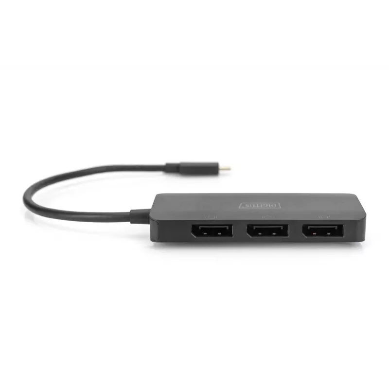 DIGITUS USB-C - 3x DP MST Video Hub DP 1.4. 4K/60Hz