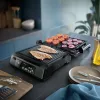 Philips 7000 series Contact Grill, Black, Rectangular, Touch, 220 °C, Hinged lid, Locking lid, 180°