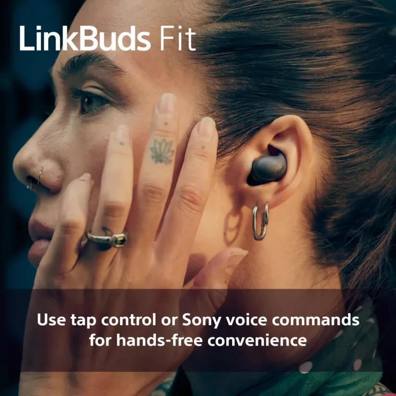 Wireless in-ear headset Sony LinkBuds Fit WFLS910NB — Bluetooth, 20–20000 Hz, 10 m range, 75 g, black