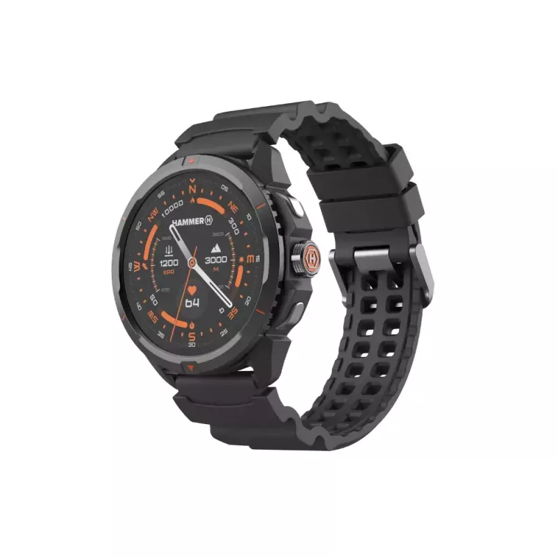 Smart watch Hammer Hammer Watch 2 Black — 1.5 inch AMOLED, GPS, waterproof, heart rate, fitness tracking