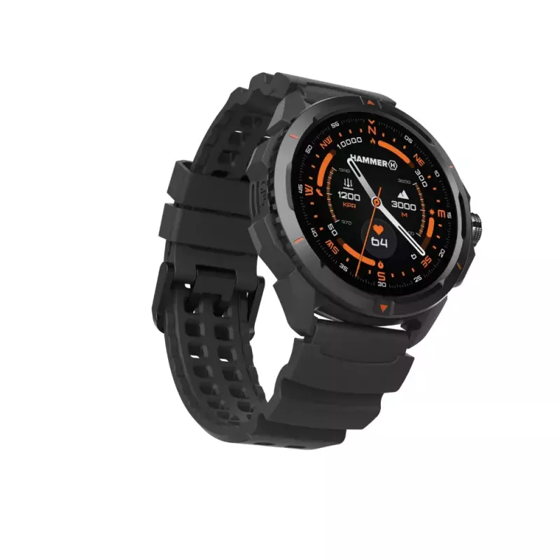 Smart watch Hammer Hammer Watch 2 Black — 1.5 inch AMOLED, GPS, waterproof, heart rate, fitness tracking