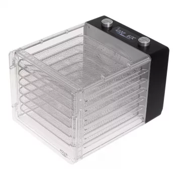 Food dehydrator Adler AD 6660, 600 W, 6 trays, adjustable thermostat, steel, folding design
