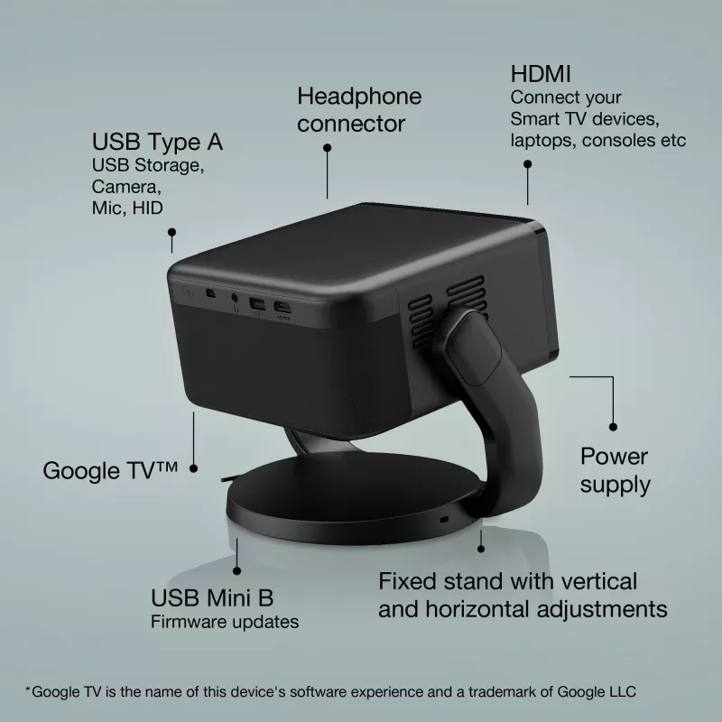 Epson EF-22B Standard throw projector 3LCD 1080p (1920x1080) Black
