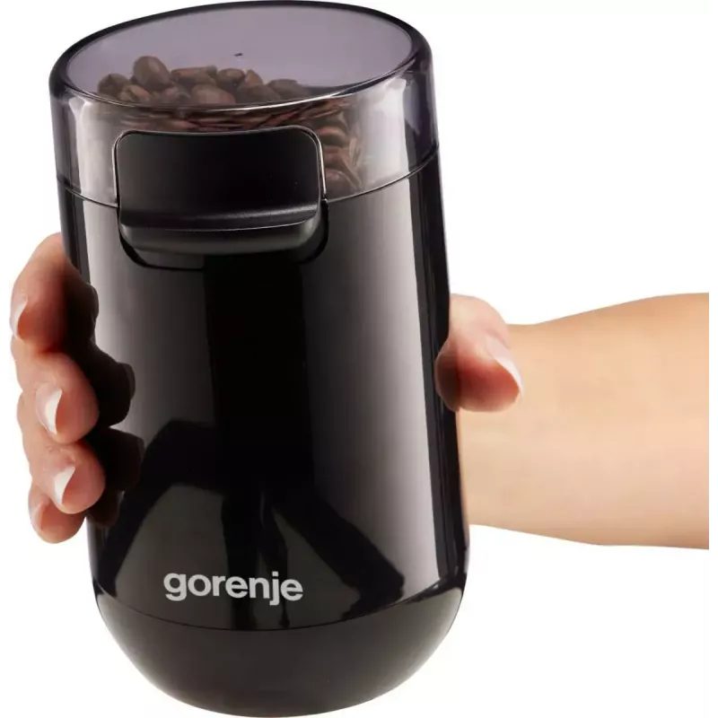 Coffee grinder Gorenje SMK150SB — 150 W motor, 45 g bean capacity, stainless-steel blades, black