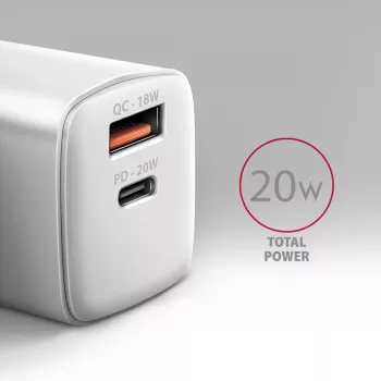 Mobile device charger Axagon ACU-PQ20W Universal White