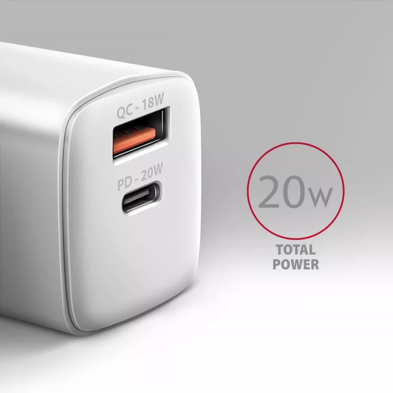 Mobile device charger Axagon ACU-PQ20W Universal White