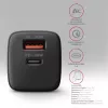 Axagon ACU-PQ30 PD3.0 & QC4+ 2xOUTPUTS wall charger 30W