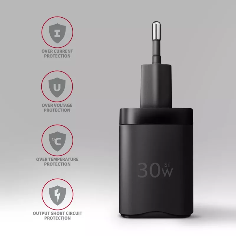 Axagon ACU-PQ30 PD3.0 & QC4+ 2xOUTPUTS wall charger 30W