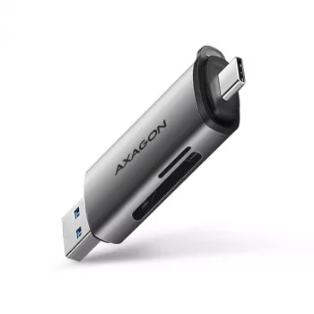 Axagon CRE-SAC SuperSpeed USB-C+USB-A card reader 5 Gbps