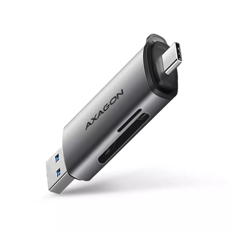 Axagon CRE-SAC SuperSpeed USB-C+USB-A card reader 5 Gbps