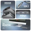 Axagon HMC-8HLSA, USB 5Gbps hub, 3x USB-A, HDMI 4k/60Hz, RJ-45, SD/microSD, audio, PD 100W