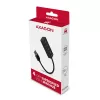 Axagon HUE-M1A 4x USB 3.2 Gen 1 MINI hub, metal, 20cm USB-A cable