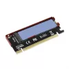 Axagon PCEM2-S PCIe x16 - M.2 NVMe M-key slot adapter, w. passive alu heatsink