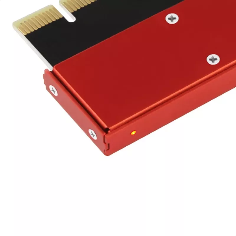 Axagon PCEM2-S PCIe x16 - M.2 NVMe M-key slot adapter, w. passive alu heatsink