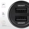 Axagon PWC-5V5 SMART Car charger 24W, 2x USB-A port, 5V/2.4A + 5V/2.4A