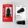 Axagon PWC-5V5 SMART Car charger 24W, 2x USB-A port, 5V/2.4A + 5V/2.4A
