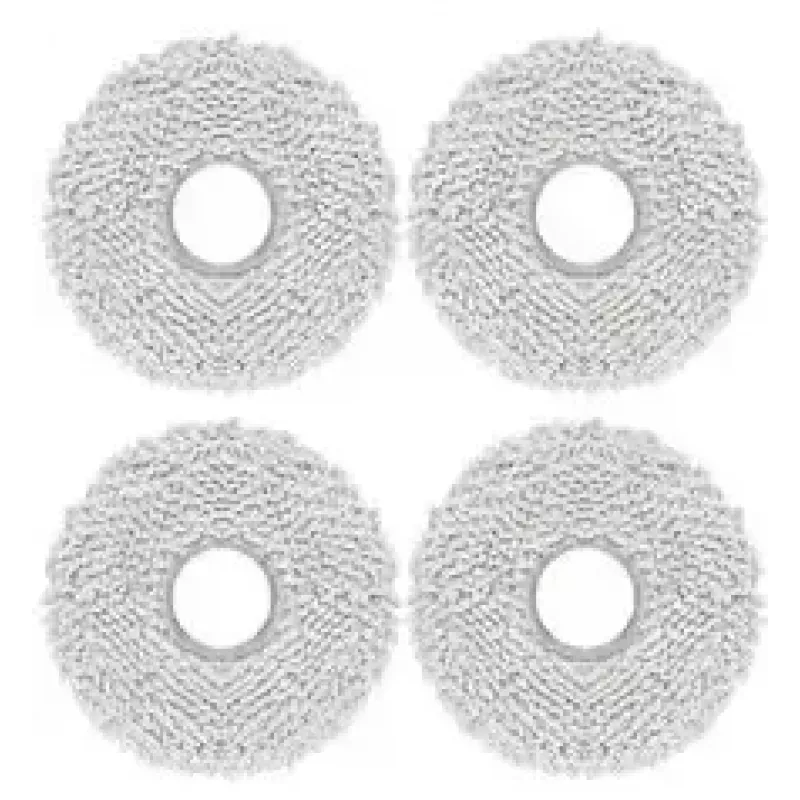 Replacement mop pads for Midea V15 steam cleaner — set of 4 washable cloths