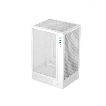 PC case DeepCool R-CH170-WHNPI0D-G-1 Tower white, Mini-ATX, LED display, 305 mm GPU, 172 mm CPU cooler