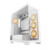 PC Case DeepCool CG580 4F WH Midi Tower ATX/Micro ATX/ITX, tempered glass, 3×120mm + rear 120mm fans, white