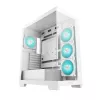 PC Case DeepCool CG580 4F WH Midi Tower ATX/Micro ATX/ITX, tempered glass, 3×120mm + rear 120mm fans, white
