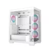 PC Case DeepCool CG580 4F WH Midi Tower ATX/Micro ATX/ITX, tempered glass, 3×120mm + rear 120mm fans, white