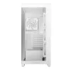 PC Case DeepCool CG580 4F WH Midi Tower ATX/Micro ATX/ITX, tempered glass, 3×120mm + rear 120mm fans, white