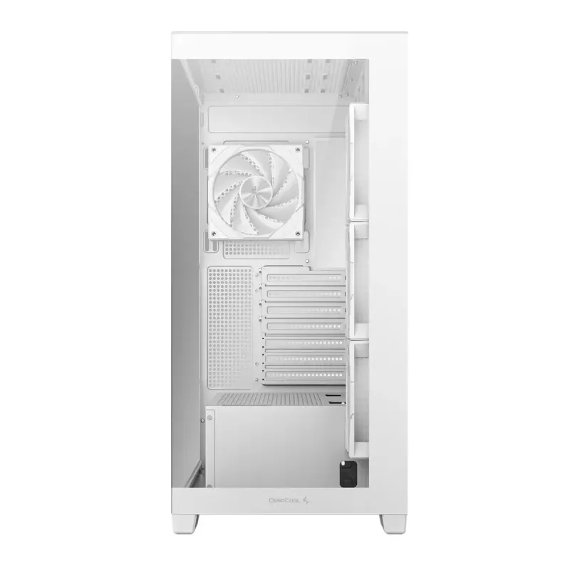PC Case DeepCool CG580 4F WH Midi Tower ATX/Micro ATX/ITX, tempered glass, 3×120mm + rear 120mm fans, white