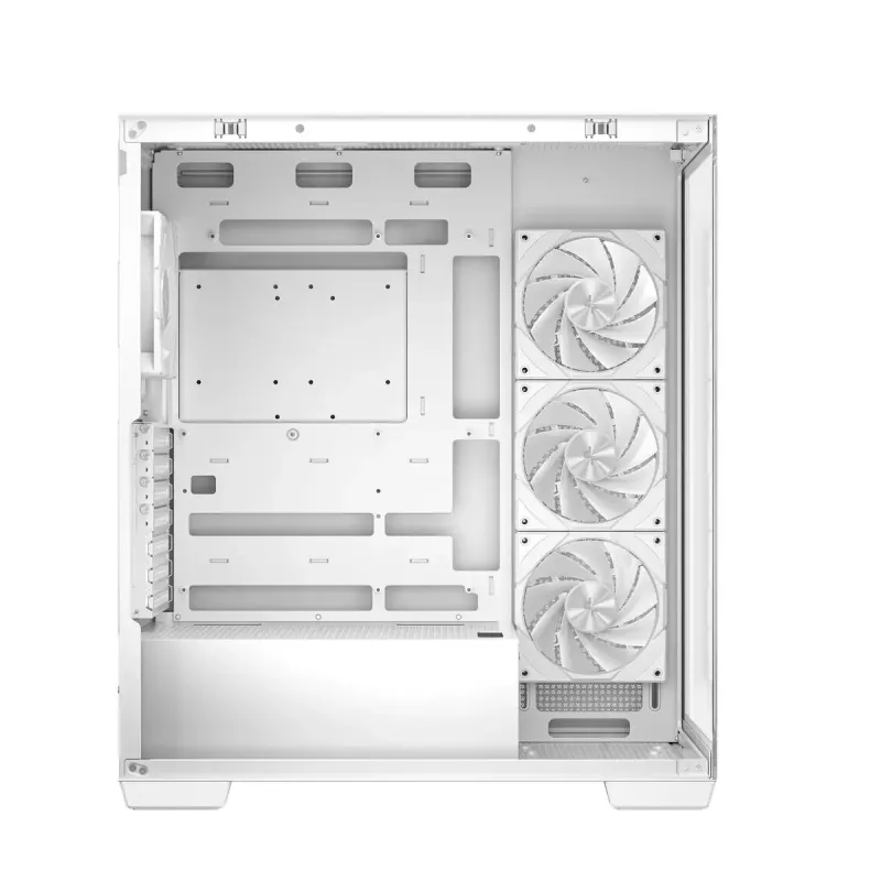 PC Case DeepCool CG580 4F WH Midi Tower ATX/Micro ATX/ITX, tempered glass, 3×120mm + rear 120mm fans, white