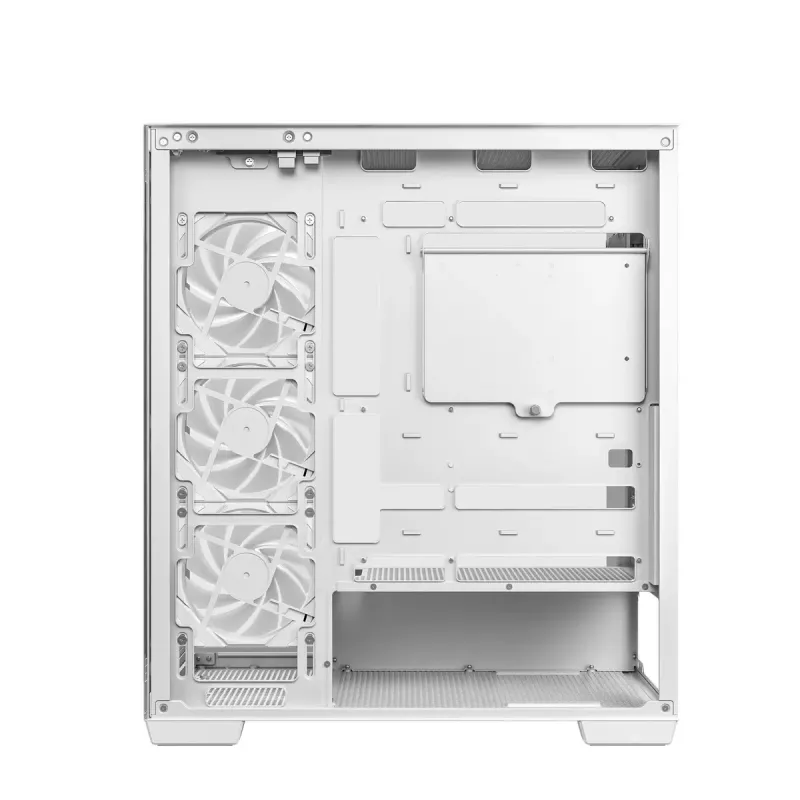 PC Case DeepCool CG580 4F WH Midi Tower ATX/Micro ATX/ITX, tempered glass, 3×120mm + rear 120mm fans, white